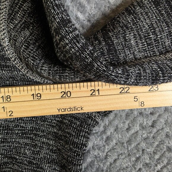 Eddie Bauer Men’s Quarter Zip Pullover Gray Heather Long Sleeve Cotton Blend - Picture 4 of 8